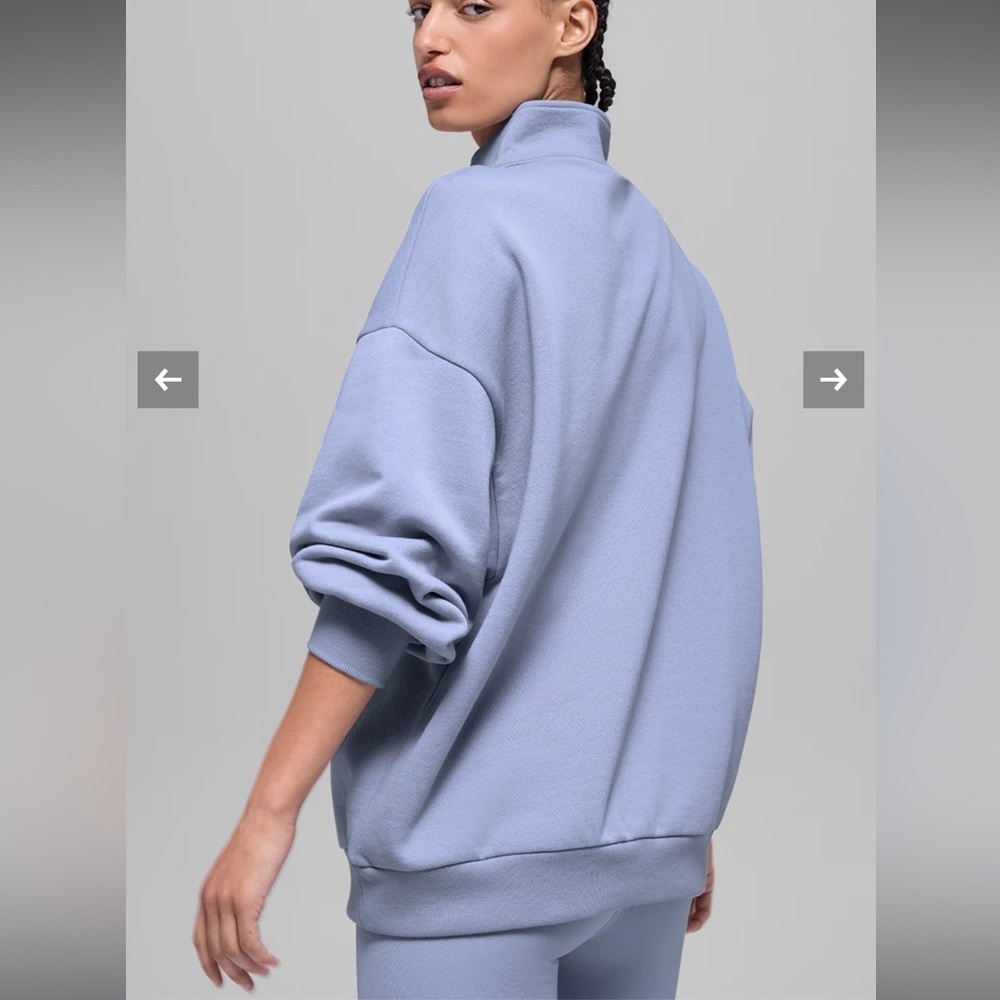 ALO Yoga Accolade 1/4 Zip Pullover XS Limited: Winter Frost NWT - Picture 3 of 8